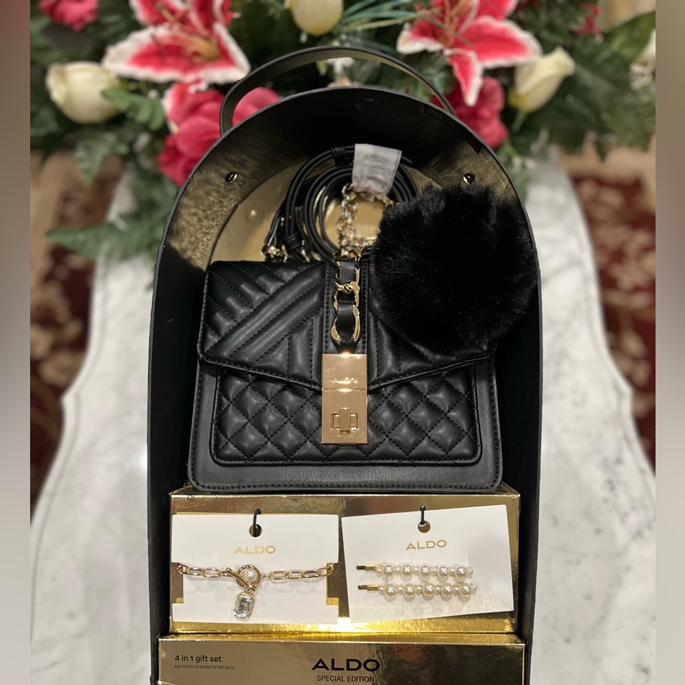 ALDO Limited Edition Crossbody Bag Chic & Versatile Bag 4 in ONE gift set.